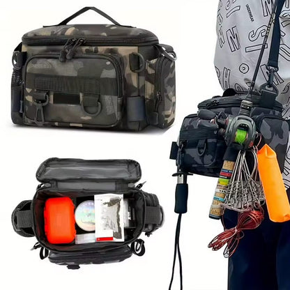 Multi-Pocket Pet Walking Bag with Waste Bag Dispenser