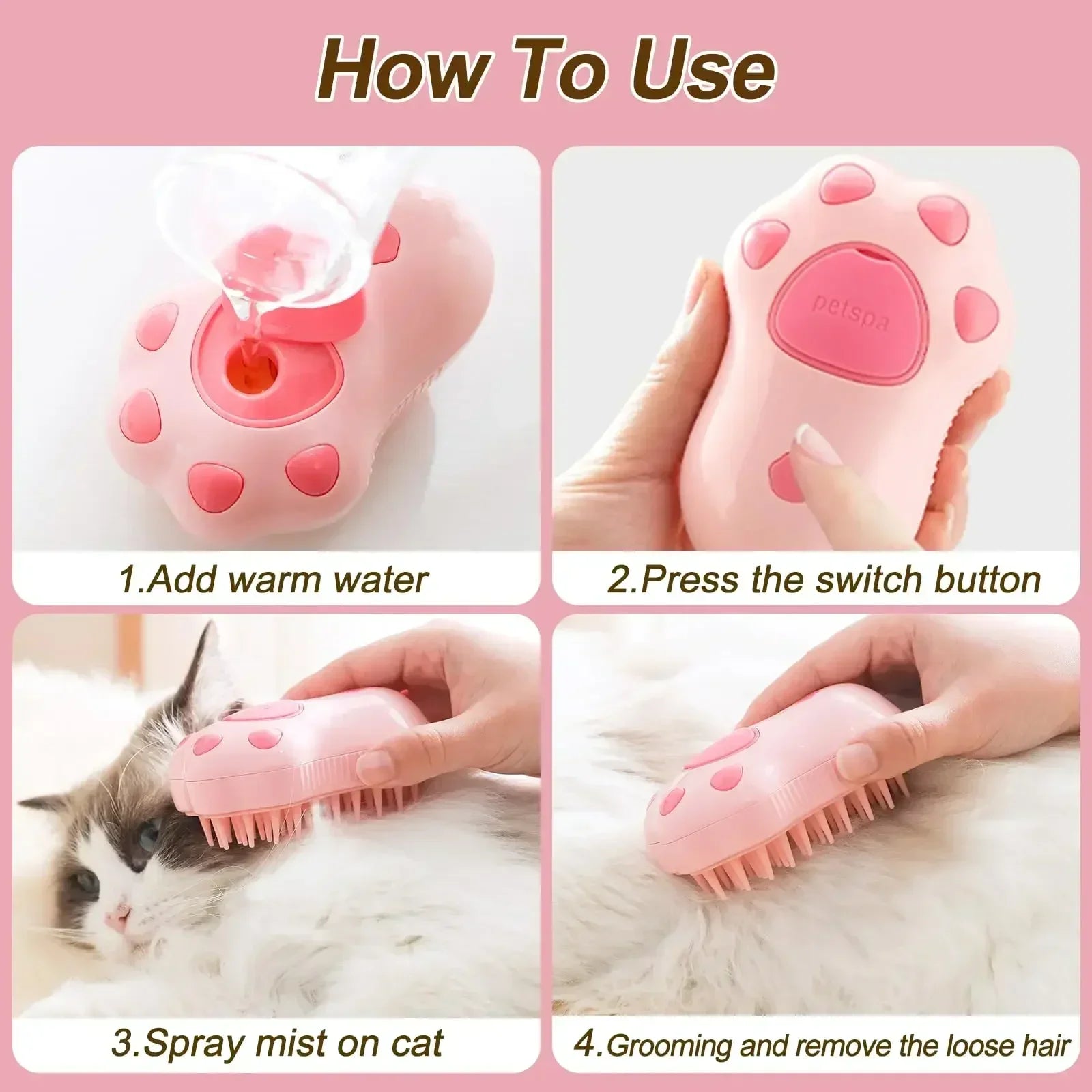 MIST PET HAIR REMOVER  BRUSH