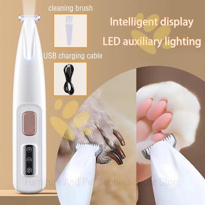 LED WATERPROOF PET PAW TRIMMER