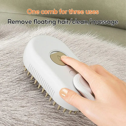3-in-1 Grooming Brush for Dogs & Cats