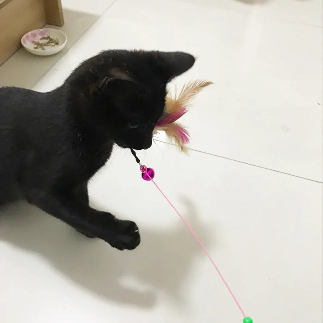 CAT  TOY STICK FEATHER WAND