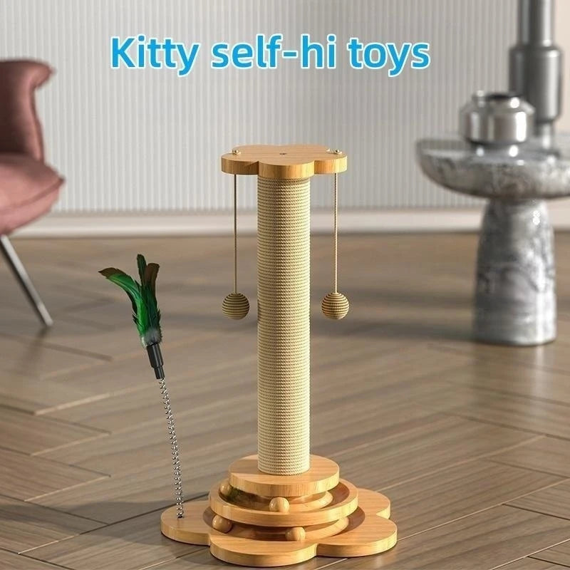 SOLID WOOD INTERACTIVE PET TOY