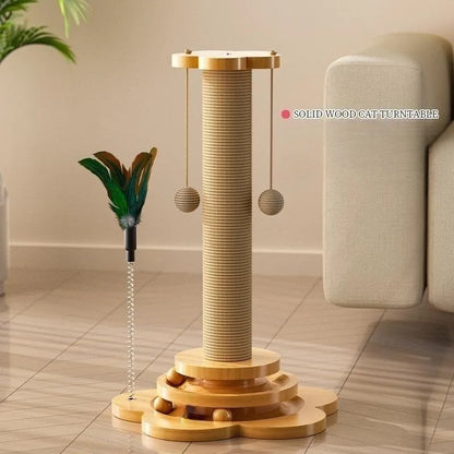 SOLID WOOD INTERACTIVE PET TOY