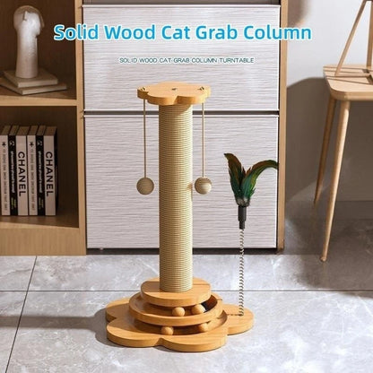 SOLID WOOD INTERACTIVE PET TOY