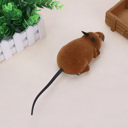 ELECTRONIC WIRELESS PLUSH MOUSE TOY