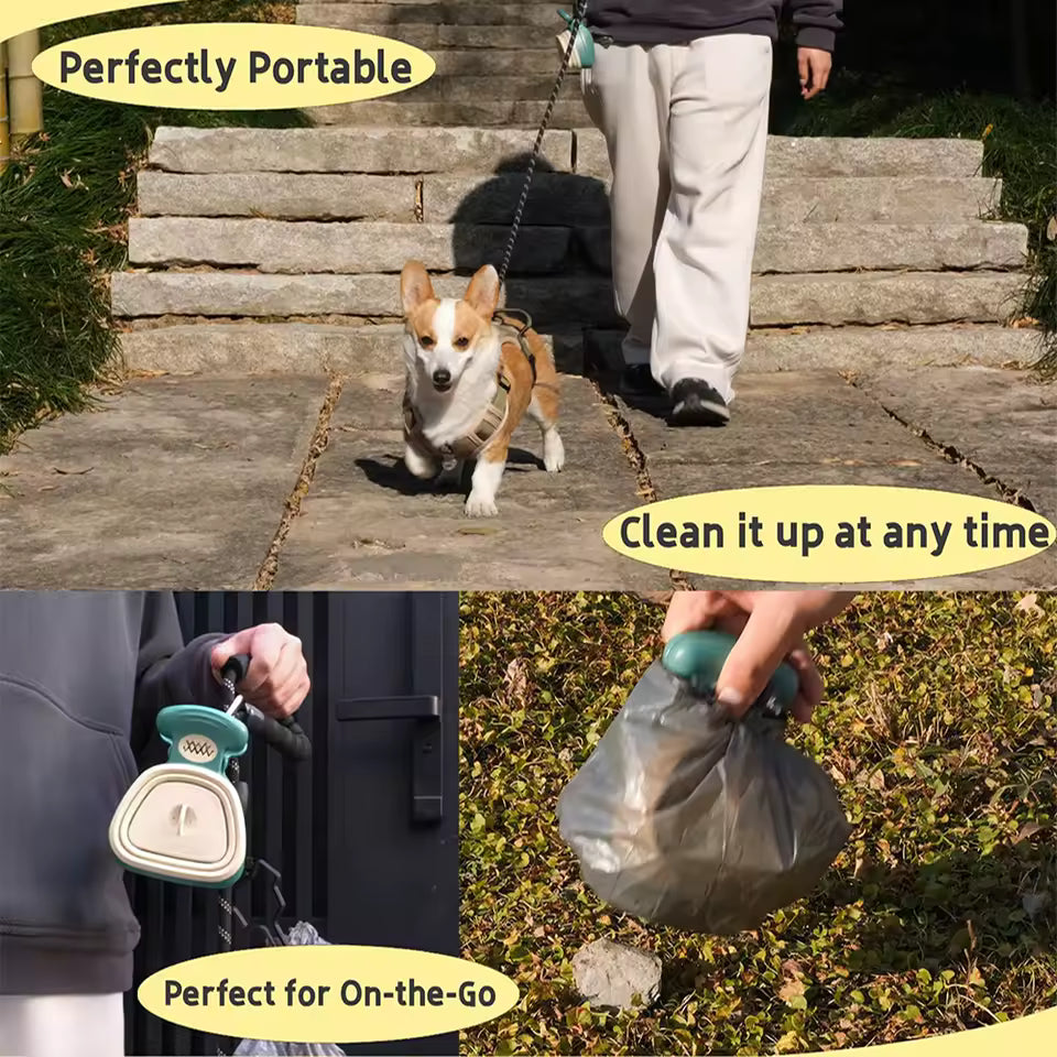 Foldable Dog and Cat Pooper Scooper with Waste Bags