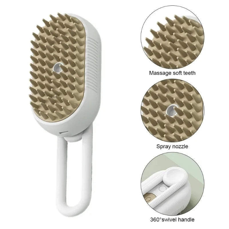 3-in-1 Grooming Brush for Dogs & Cats