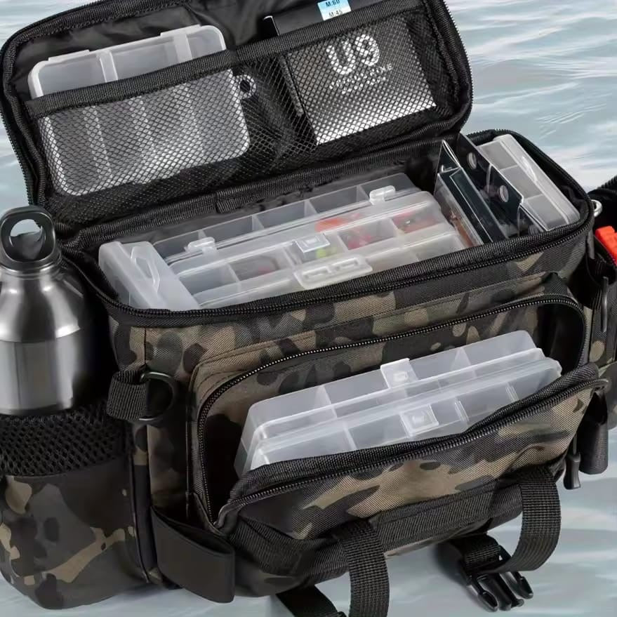 Multi-Pocket Pet Walking Bag with Waste Bag Dispenser