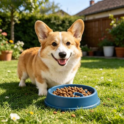 Anti-Gulping Slow Feeder Bowl for Dogs & Cats